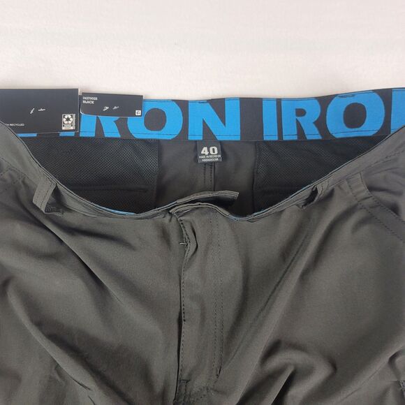 Iron Co. Stretch Hybrid Cargo Shorts, Black. Size Men's 40. Active, comfort. - Picture 5 of 6